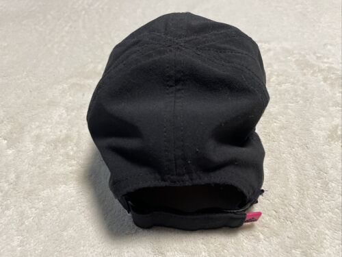 Adidas Cap Hat Women's Black Adjustable Back Climacool Running Pink Logo - Picture 3 of 8