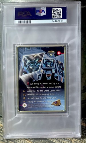 Beast PSA GRADED POP 1 🔥 1996 Marvel Metallic Impressions X-Men NEW THICK SLAB - Picture 8 of 12