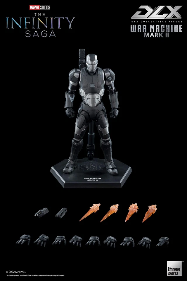 ThreeZero Marvel Studios: The Infinity Saga DLX War Machine Mark 2 Action Figure - Image 3 of 4