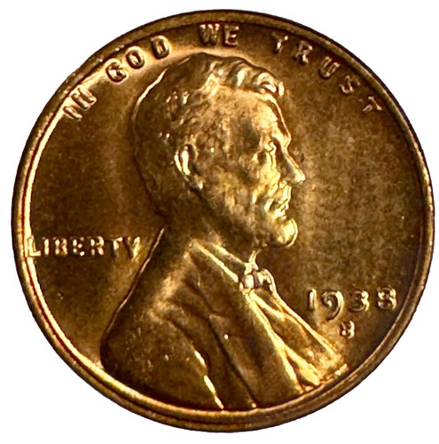1938-s/s/s 1c Lincoln Penny Red, Near Flawless Gem - Picture 10 of 24
