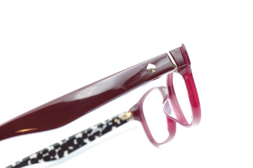 KATE SPADE ABELINA/F S4P Burgundy 50-16-140 Eyeglass Frame W/Cleaning Cloth C173 - Picture 8 of 13