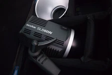 Godox SLB60W video light with Studio lighting and backdrop kit