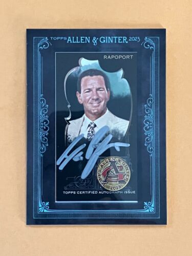 2023 Topps Allen & Ginter X Auto Black Framed Ian Rapoport 20/25 Autograph NFL