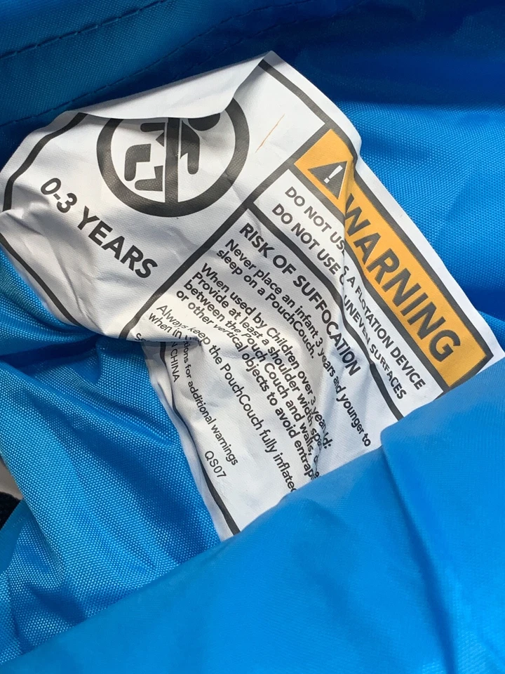 the Official Pouch Couch Portable Inflatable Blue Foto 4 de 4