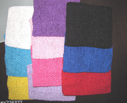 NEW 8" X7" wide CROCHET Headband STRETCH TUTU DRESS Tube top size 1- 4 year