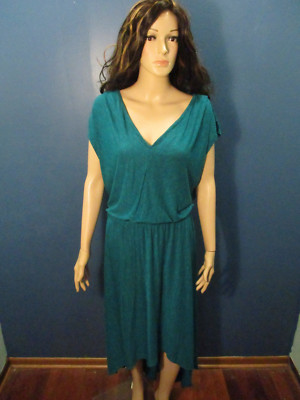 XXL blue slinky empire waist dress by MOSSIMO | eBay XXL blue slinky empire waist dress by MOSSIMO | eBay