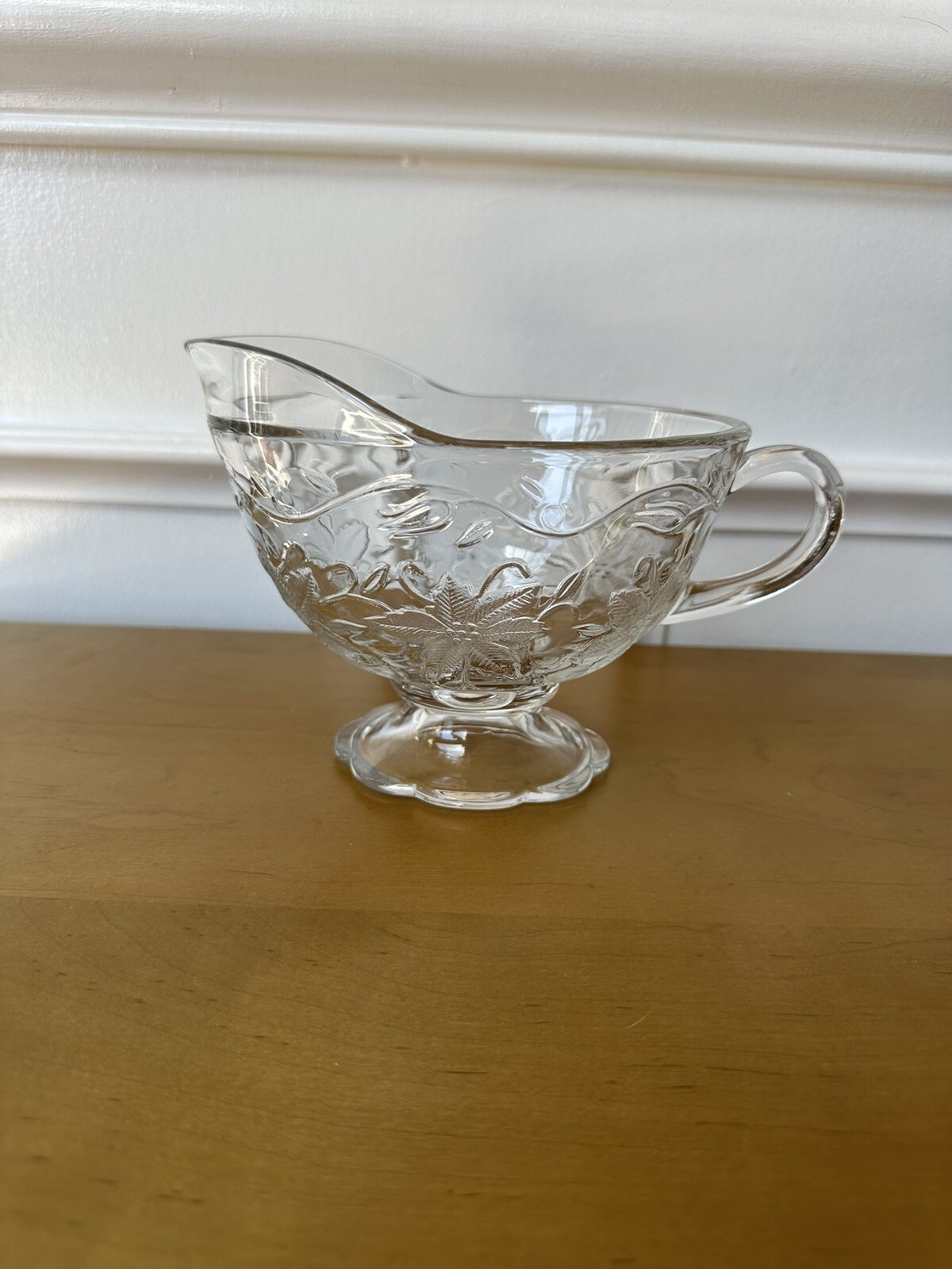 Princess House Crystal Fantasia Gravy Boat