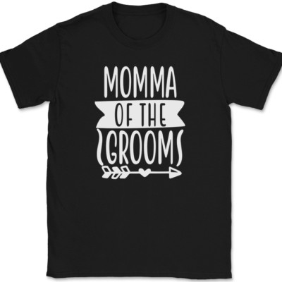 Momma of the Groom T-Shirt Wedding Party Bride Event Group Gift Tee