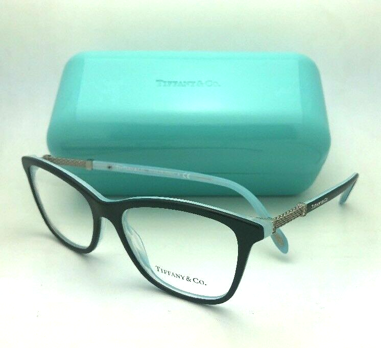 TIFFANY & CO. Eyeglasses TF 2116-B 8193 53-16 140 Black on Blue w