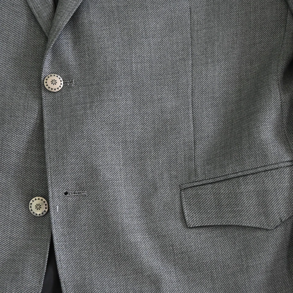 NUEVO Blazer Abrigo Deportivo Traje Chaqueta Red Sky 42R Gris Western Yugo Botón Plateado Foto 3 de 4