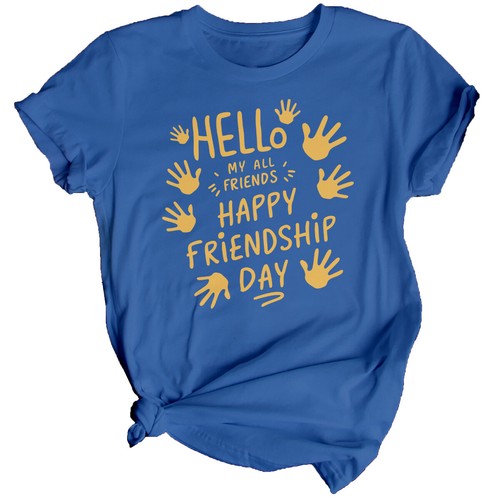 Damen-T-Shirt Hello My All Best Friends Day Bestie BFF Shirt Friendship Day #BFD - Bild 27 von 32