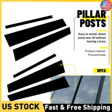 For Chevy Equinox 2018-2023 Glossy Black Window Pillar Posts Door Cover Sticker