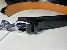 Dutyman Leather River Belt Blk #1111 Size 30-36 Available 