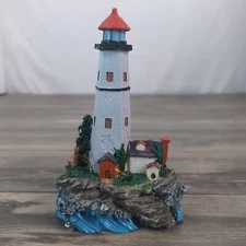 K’s Collection Flocked Lighthouse Statue Figurine Sandy Hook Lighthouse 7" 