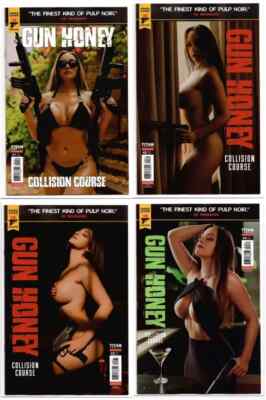 Gun Honey : Collision Course Tabitha Lyons Cosplay Variant Cover SET of 4 !!  NM