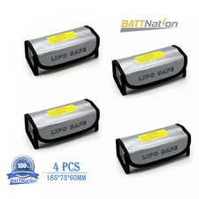 4x LiPo Battery Fireproof Explosion proof Guard Charging Safe Bag