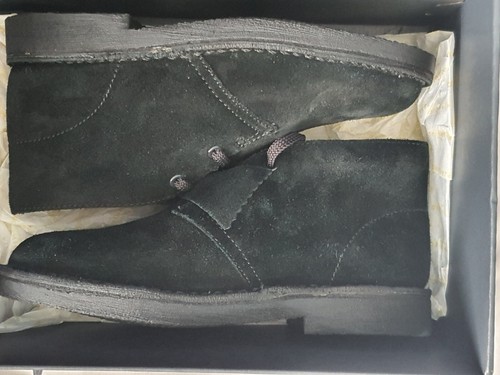 BNIB Clarks Originals Boys DESERT Boot Black Suede Shoes UK 13G,EU 32 BRAND NEW - Picture 17 of 23