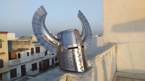 Halloween Mittelalter Templer Fantasy Krieger Helm SCA LARP Ritter Helm - Bild 3 von 7