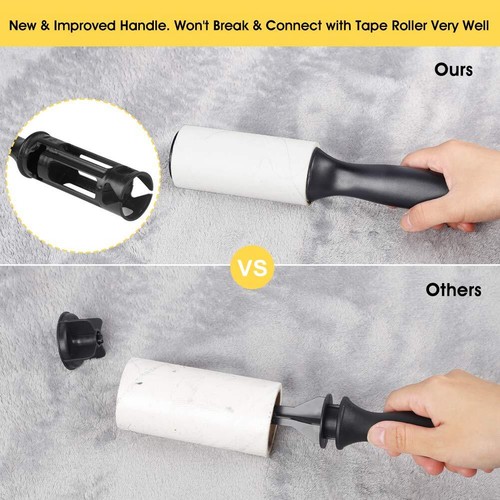 Lint Roller Pet Hair Remover Sticky Lint Remover Rollers For Clothes Pet Hair Ca - Picture 5 of 9