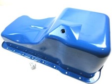 1965-87 Ford 289 302 Front Sump Stock Steel 5 Qt. Oil Pan Blue E44101bu
