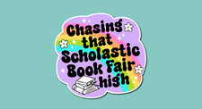 Chasing That Scholastic Book Fair High Sticker - Book Sticker - Kindle Sticker