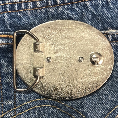 Fibbia per cintura vintage ottone cowboy hippy V I S garage GAS - Foto 7 di 7