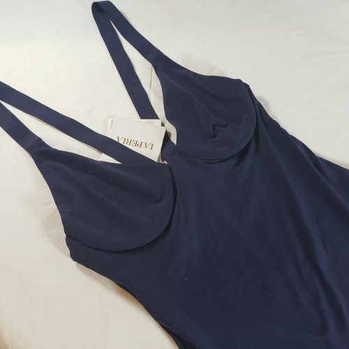 Neu $ 325 La Perla Bügel einteiliger Badeanzug US 6 Marineblau - Bild 3 von 8
