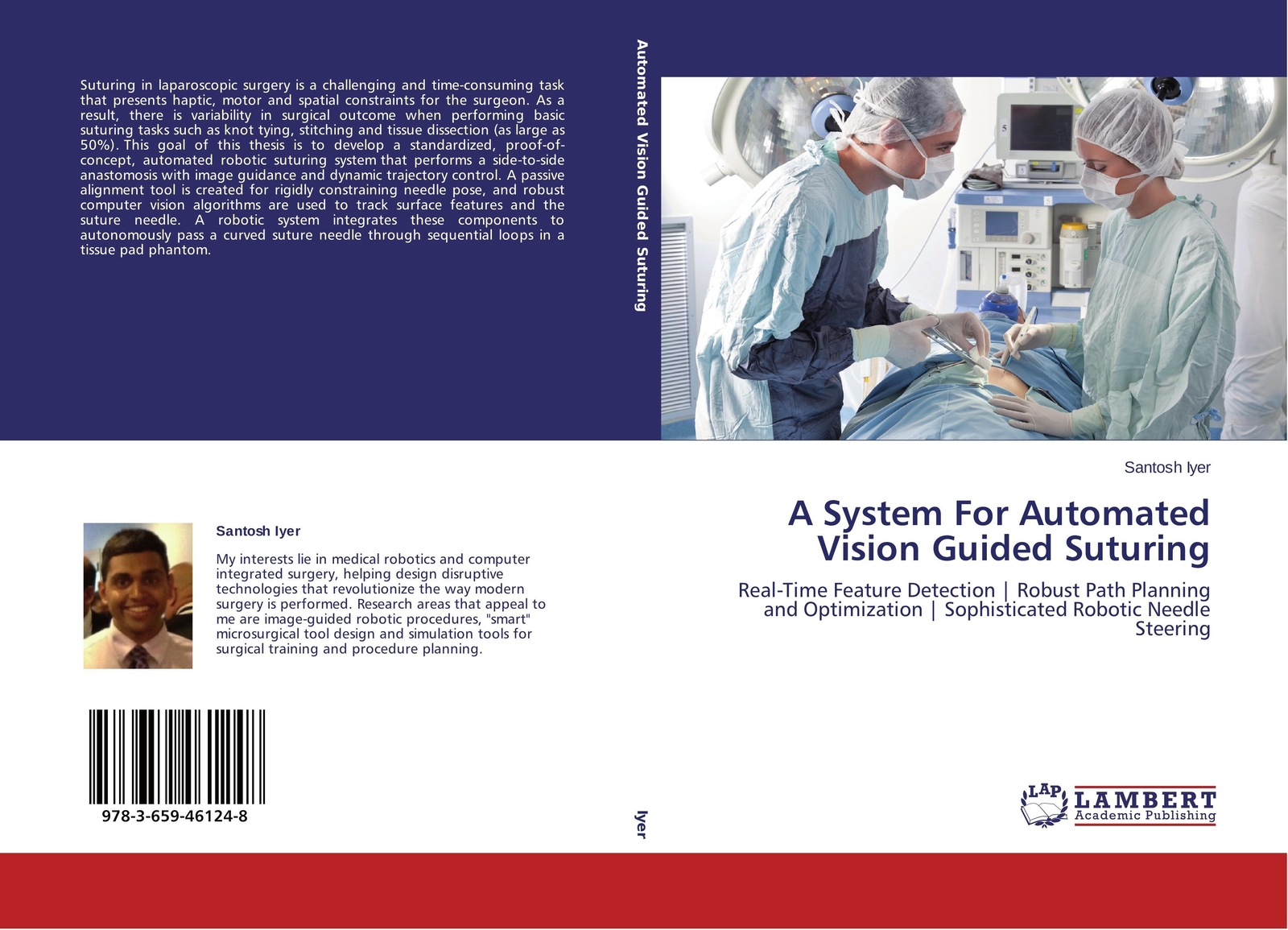 Thumbnail - A System For Automated Vision Guided Suturing Santosh Iyer Taschenbuch