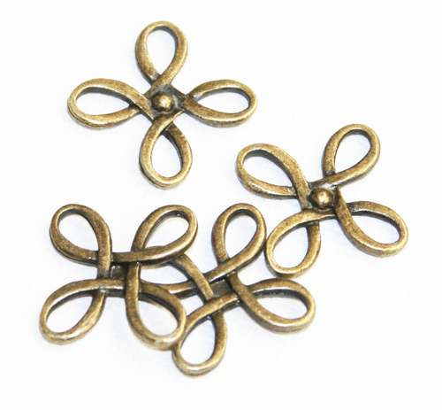 12 pcs of square flower links 23.5mm, zinc alloy connectors availavle 5 colors - Picture 9 of 10