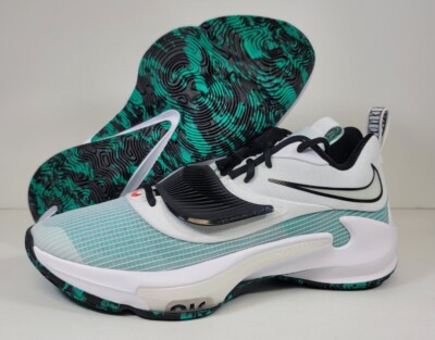 Nike Zoom Freak 3 Men\'s White/Teal Sneakers Size 12 NIKE Zoom Freak 3 White Black CLEAR Emerald MENS Shoes  main image 4