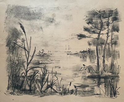 Jean Gérard Carrère, Lithographie signiert, nummeriert und datiert 1973