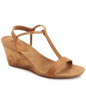 Style u0026 Co Mulan Wedge Sandals Women's Shoes, medium tan, Size 8.5  733002269020 | eBay