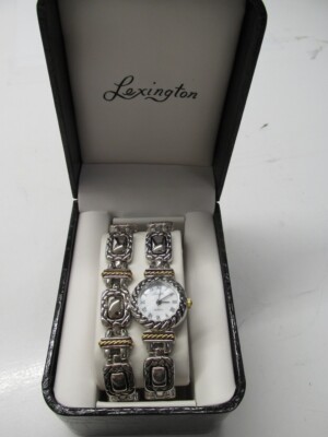 NIB LEXINGTON Ladies watch and bracelet set - Silver and gold tone Nice set T96