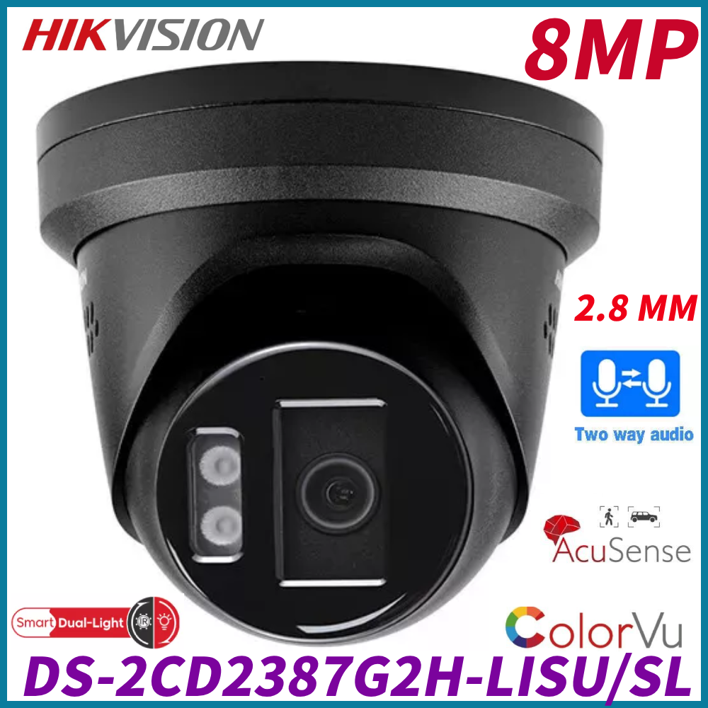 Hikvision 4K 8MP Dual Light ColorVu IP Camera DS-2CD2387G2H-LISU/SL