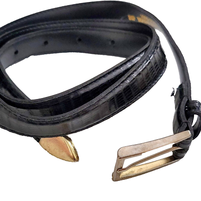 Womens Belt Size 16 Brown Black Faux Leather 40