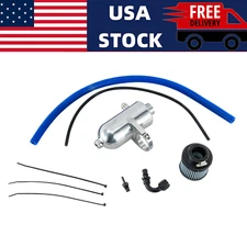 Silver Oil Catch Can FIT 2022 Dual Baffle Polaris RZR Pro R 4Cyl Quality