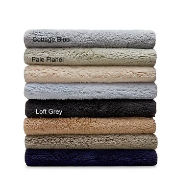 Ralph Lauren Payton Bath Rug 17'' X 24'' Spa-Like Luxury Soft Cotton Loft Gray $71