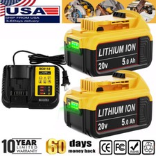 NEW PACK For DeWalt 20V 20 Volt Max 5.0AH Lithium Ion Battery DCB206-2 DCB205-2