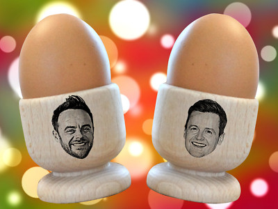 Ameise & Dez graviert auf Eierbechern aus Holz! Ein einzigartiges, lustiges und schrulliges Geschenk!