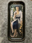 COCA COLA Vintage 1973 Metal Serving Tray w/ 1921 Flapper Girl Advertising 19x8