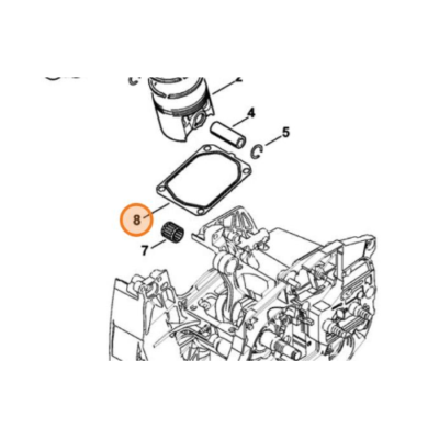 Guarnizione Cilindro Per Motoseghe Alpina A 3700-C 38 - Foto 4