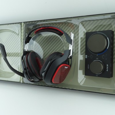 Astro A40 TR Headset Black Red Mod Kit Playstation MixAmp Pro TR Wired PS4 PC