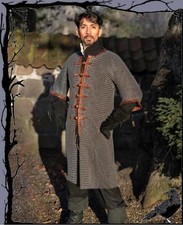 Medieval LARP Half Sleeve Chainmail - Soldier - With Leather Buckles Epic Armoury