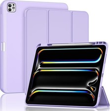 Case for iPad Pro 13 Inch M5 2025/M4 2024, Trifold Stand with Pencil Holder