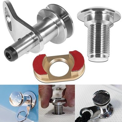 3/8'' Marine Stainless Steel Quick-Release Boat Fender Holder Pin & Receiver Kit