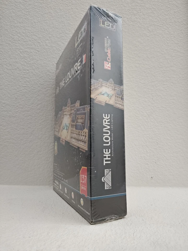 Cubic Fun The Louvre model LED Lights New Sealed - Image 4 of 4