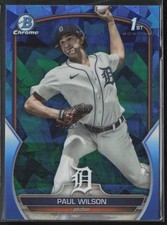 Paul Wilson 2023 Bowman Draft Sapphire Edition #BDC-186 Detroit Tigers