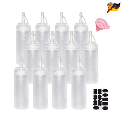 Squeeze Bottle 200 ml BPA Free Ketchup Pigment 6,7 oz PE Plastic