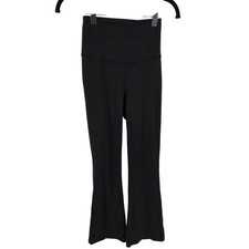 Lululemon Groove Super High Rise Flared Pant Leggings Nulu Black Size 2 LW5FG2S