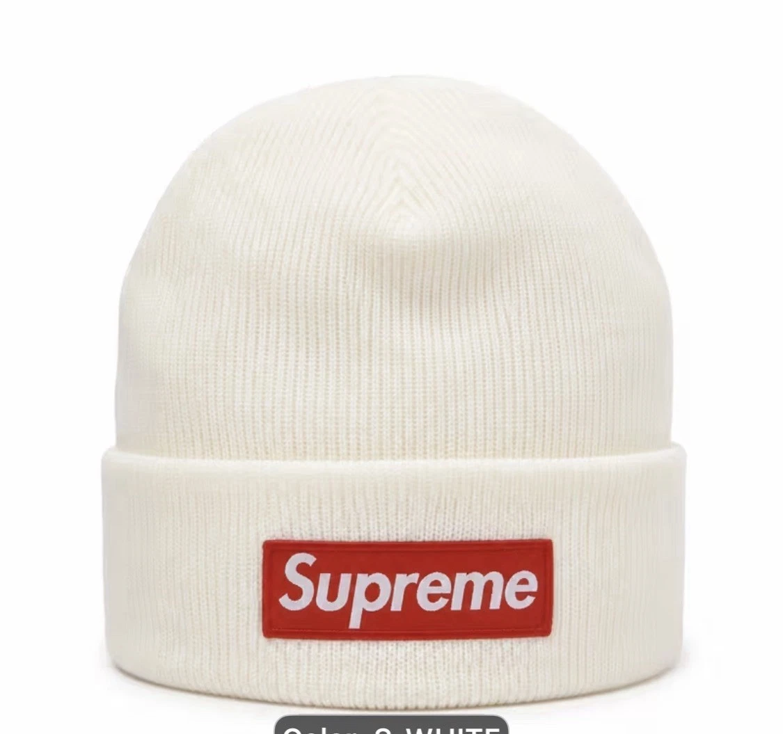Supreme Beanie White Hats for Men for sale - eBay